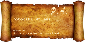 Potoczki Atlasz névjegykártya